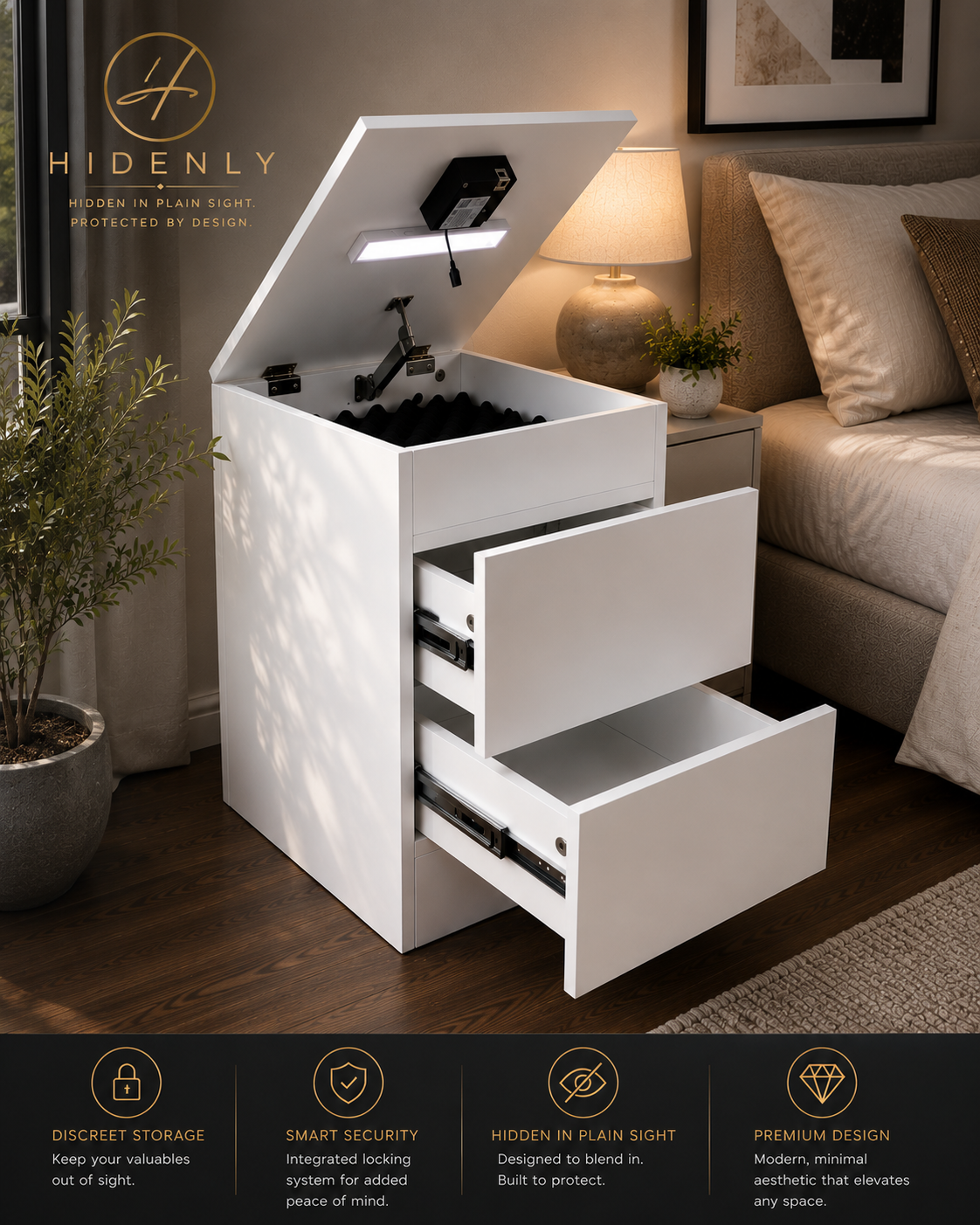 HIDENLY Haven Nightstand