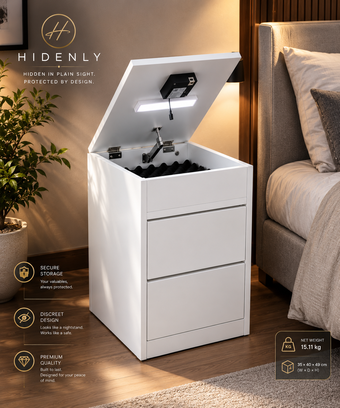 HIDENLY Haven Nightstand
